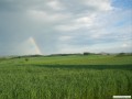 Stolpen mit Regenbogen